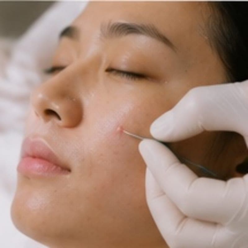 Micro-injection for acne — 2